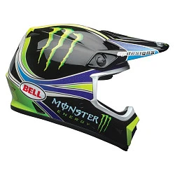 Bell MX-9 Mips PC Replica 18 шлем кроссовый, черно-зеленый