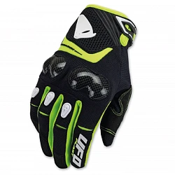 UFO Carbon Black/Neon Yellow мотоперчатки с защитой