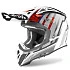 Airoh Aviator 2.3 Glow Chrome, козырек к шлему, красно-белый