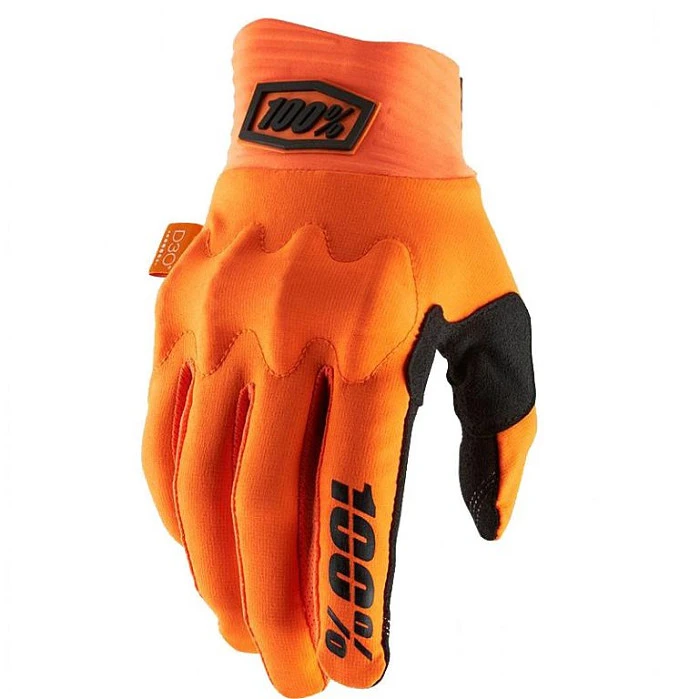 100% Cognito Orange/Black мотоперчатки