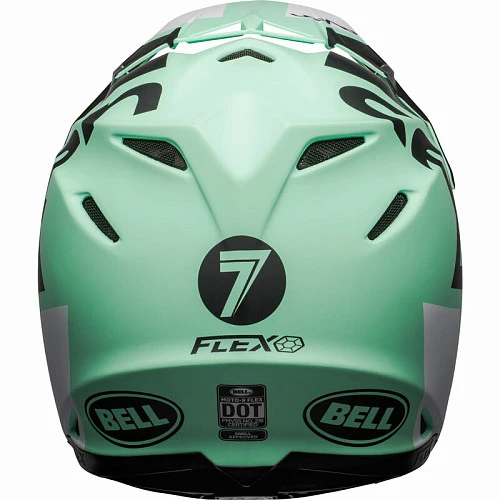 Bell Moto-9 Flex Seven Galaxy Matte Black/Mint/White шлем кроссовый