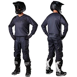 Fox Airline Moth 2017 мотоперчатки, черно-серый