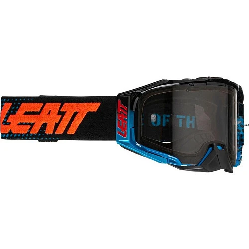 Leatt Velocity 6.5 Neon Bluringe Light Grey 58% мотоочки, двойная линза