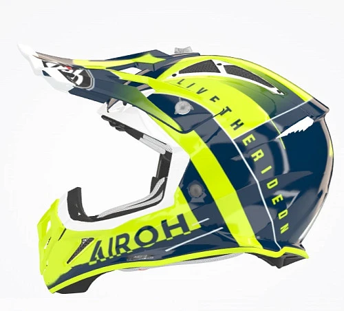 Airoh Aviator Ace Amaze Blue шлем внедорожный, синий