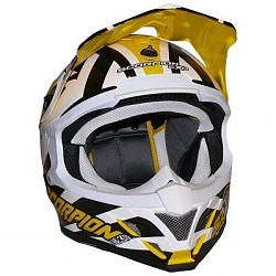 Scorpion VX-15 Air Unadilla шлем кроссовый, желто-черно-белый
