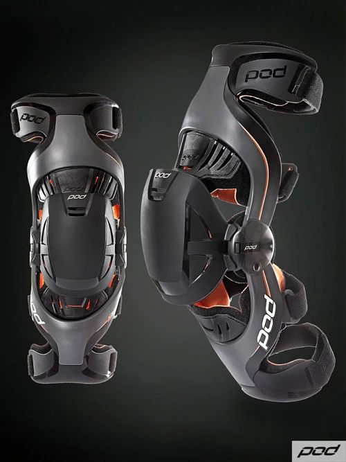 POD K1 YTH наколенники подростковые, серо-оранжевый