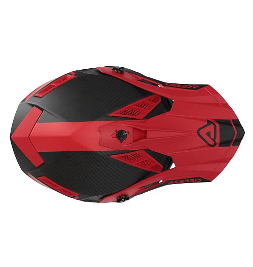 Acerbis Steel Carbon Red шлем внедорожный