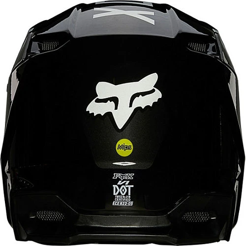 Fox Racing V1 Revn Black/White шлем кроссовый