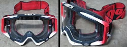 100% Racecraft мотоочки, черно-красный, прозрачная линза