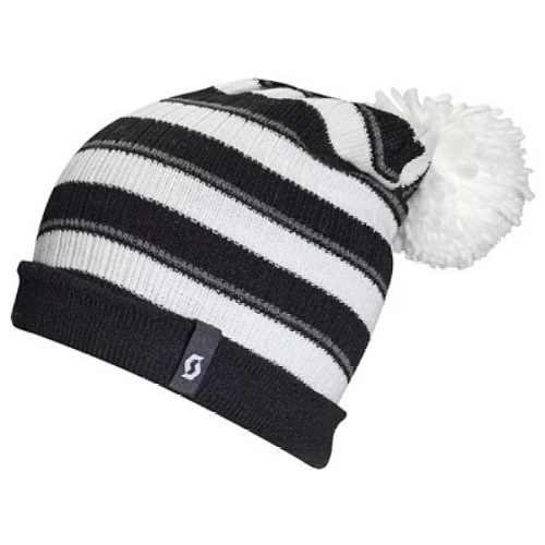 Scott Ringer шапка с помпоном, бело-черный