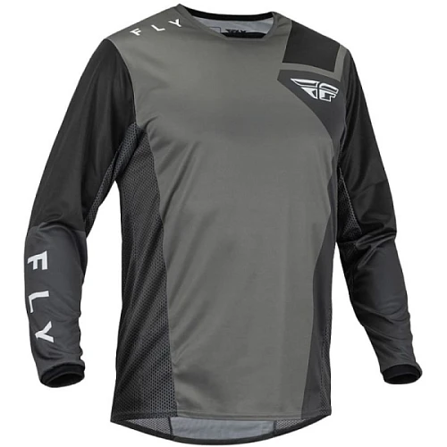 Fly Racing Kinetic Jet джерси, серо-черный