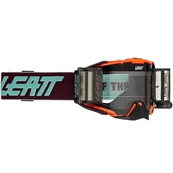 Leatt Velocity 6.5 Roll-Off Neon Org / Clear 83% мотоочки, двойная линза