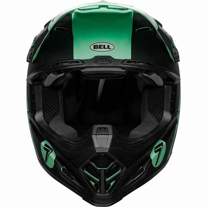 Bell Moto-9 Flex Seven Galaxy Matte Black/Mint/White шлем кроссовый