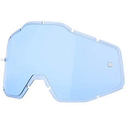 100% Racecraft/Accuri/Strata Anti-Fog Injected Blue линза