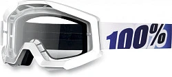 100% Strata Ice Age Clear Lens мотоочки, бело-синий