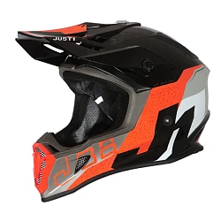 Just1 J38 Korner шлем кроссовый, оранжево-черный