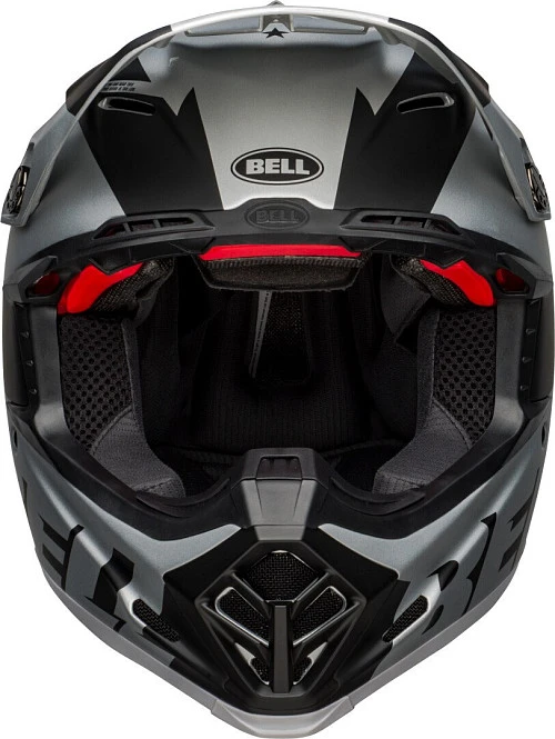 Bell Moto-9 Flex Breakaway Matte Silver/Black шлем кроссовый