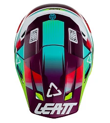Leatt Kit Moto 8.5 V23 Neon шлем кроссовый + Velocity 5.5 мотоочки