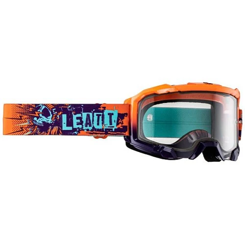 Leatt Velocity 4.5 Orange / Clear 83% мотоочки, двойная линза