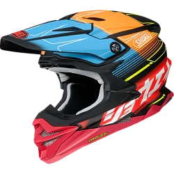 Shoei VFX-WR Zinger TC-10 шлем кроссовый, сине-красно-оранжевый
