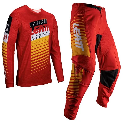 Leatt 3.5 Ride Kit 2025 Red комплект мотоштаны + джерси, красный