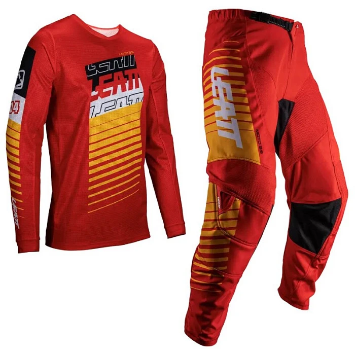 Leatt 3.5 Ride Kit 2025 Red комплект мотоштаны + джерси, красный