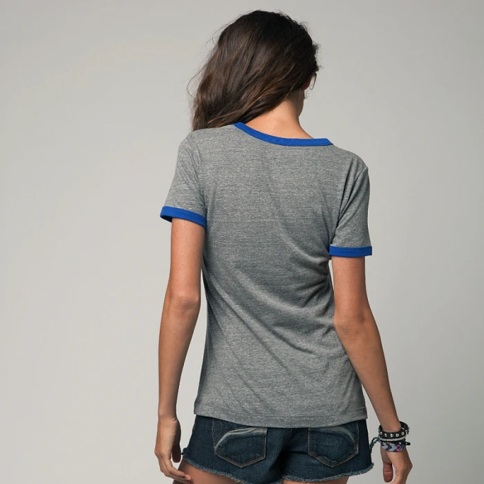 Fox Girls Winning Run Ringer Tee футболка женская, серый