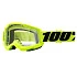 100% Strata 2 Fluo Yellow / Clear Lens мотоочки