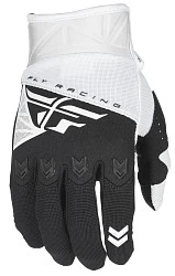 Fly Racing F-16 2018 мотоперчатки, бело-черный