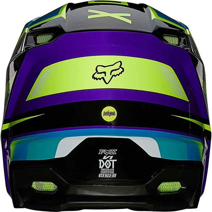 Fox Racing V1 Tro Aqua шлем кроссовый
