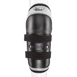 Fox PeeWee Titan Knee Guard наколенники детские, черно-серебристый
