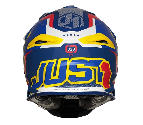 Just1 J39 Reactor Yellow-Blue шлем кроссовый