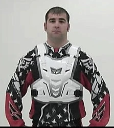 Fly Racing Pivotal панцирь без плеч, белый