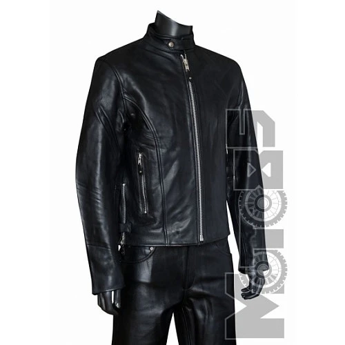 First M202СС Куртка кожаная Пилот, черный 4XL-5XL