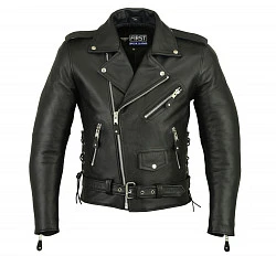 First Brando мотокуртка косуха с защитой, черный