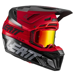 Leatt Kit Moto 8.5 V22 Red шлем кроссовый + Velocity 5.5 мотоочки