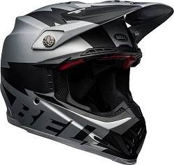 Bell Moto-9 Flex Breakaway Matte Silver/Black шлем кроссовый