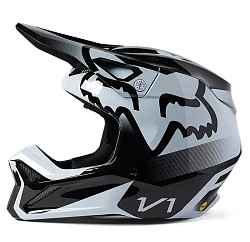 Fox Racing V1 Leed Youth Black/White шлем подростковый