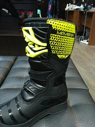 Fly Racing Maverik MX Youth мотоботы детские/женские, черно-салатовый