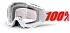 100% Accuri Skylar White/Clear Lens мотоочки, бело-красный