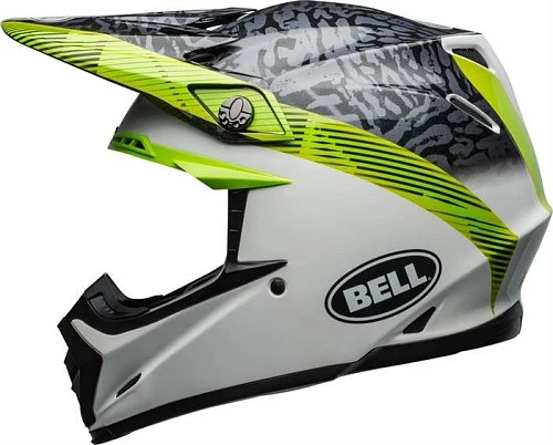Bell Moto-9 Mips Chief шлем кроссовый, салатово-серый