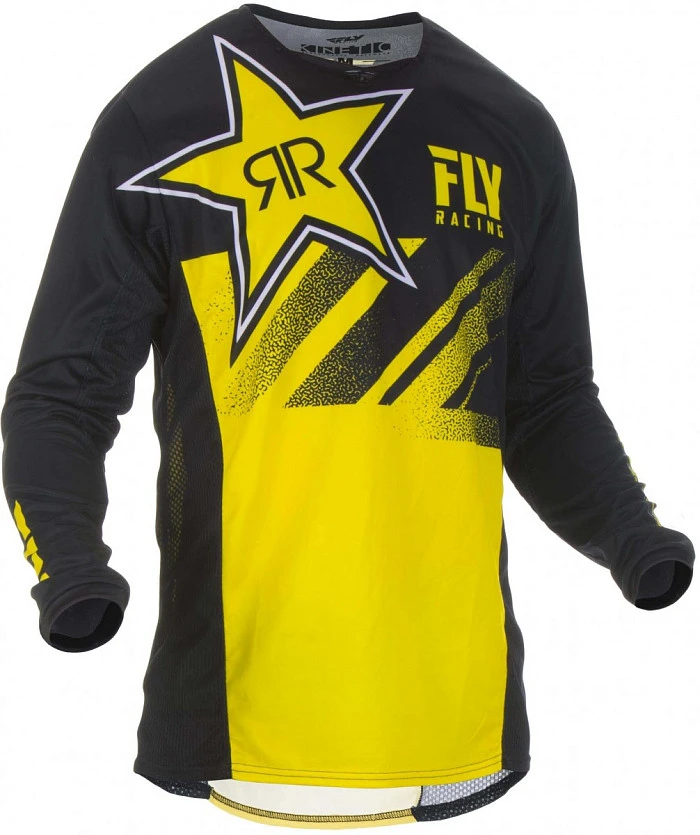 Fly Racing Kinetic Rockstar 2019 джерси, черно-желтый