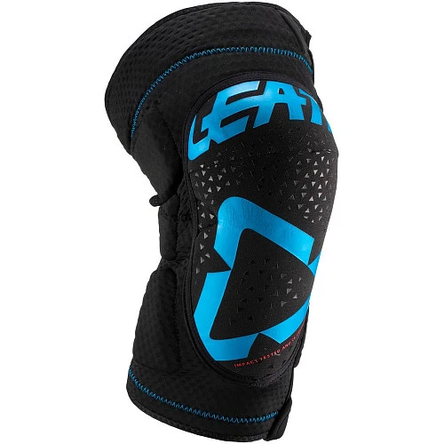 Leatt 3DF 5.0 Zip наколенники короткие, сине-черный