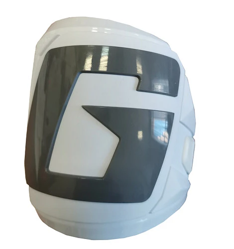 Накладка "G" на верх голенища мотобот Gaerne SG-12, бело-серый, левый