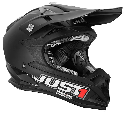 Just1 J32 PRO Solid шлем кроссовый, черный матовый