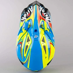 Airoh Aviator 2.2 Begin Gloss шлем внедорожный, сине-желтый