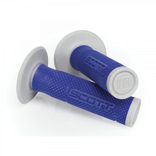 Scott Grips SX II Kit двойные грипсы на руль, сине-серый