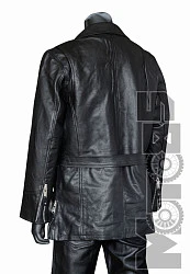 First M402 ZO Куртка кожаная удлиненная с меховой подкладкой
