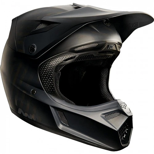 Fox Racing V3 ECE шлем кроссовый, черный матовый