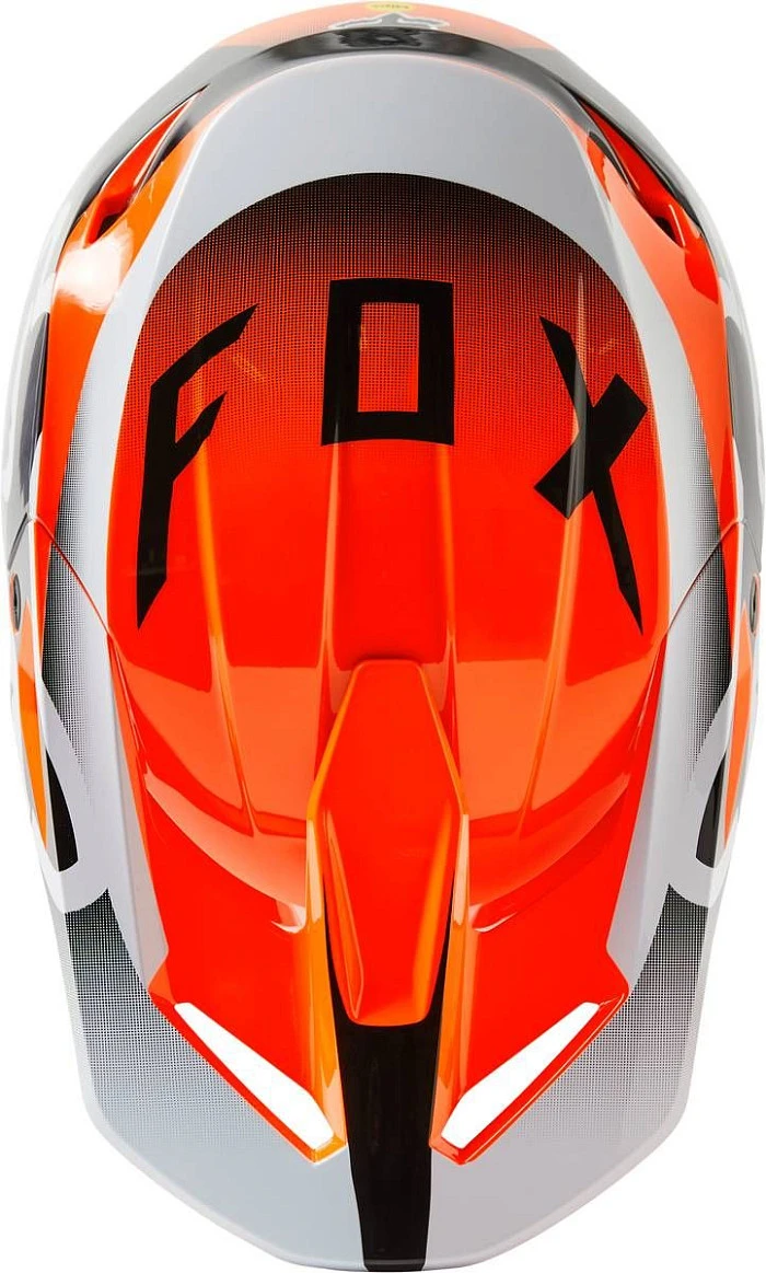 Fox Racing V1 Leed Youth Flow Orange шлем подростковый